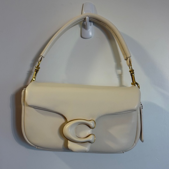 Coach Pillow Tabby Crossbody/Handbag in Soft Marshmallow Leather NWOT - Picture 1 of 11